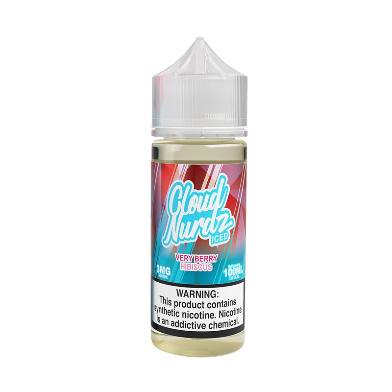 Cloud Nurdz Very Berry Hibiscus Iced 100mL e-liquid bottle