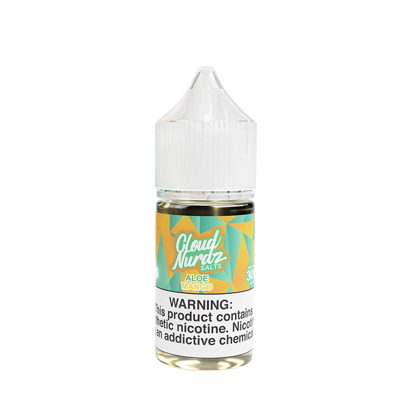 Cloud Nurdz Aloe Mango 30mL salt nicotine e-liquid bottle