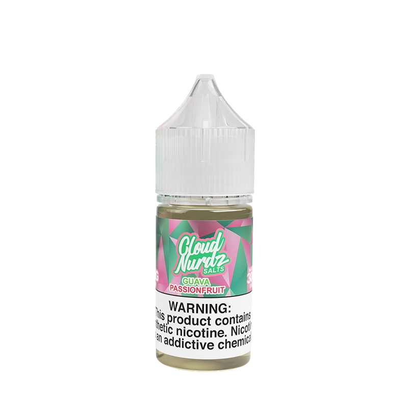 Cloud Nurdz Guava Passionfruit 30mL salt nicotine e-liquid bottle