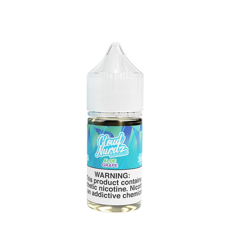 Cloud Nurdz Iced Aloe Grape 30mL salt nicotine e-liquid bottle