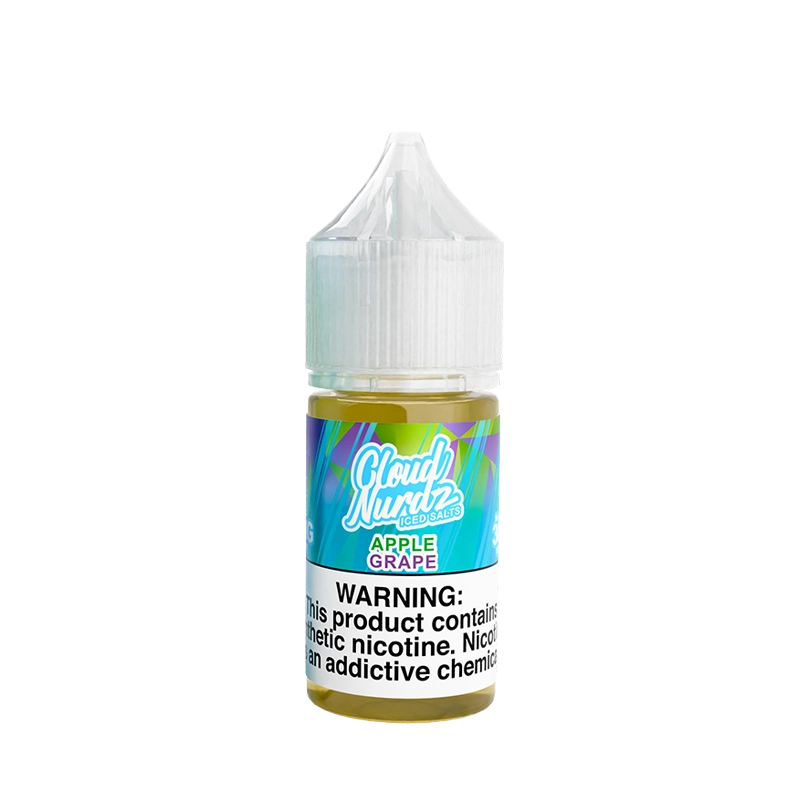 Cloud Nurdz Iced Apple Grape 30mL salt nicotine e-liquid bottle