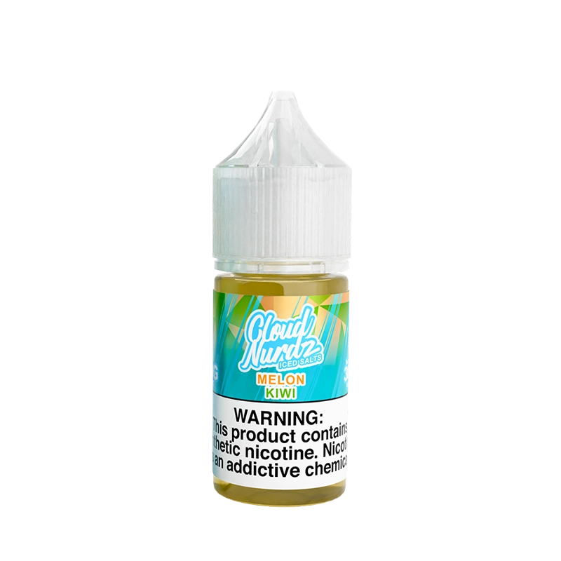 Cloud Nurdz Iced Melon Kiwi 30mL salt nicotine e-liquid bottle