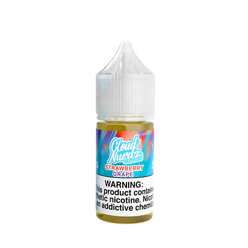 Cloud Nurdz Iced Strawberry Grape 30mL salt nicotine e-liquid bottle