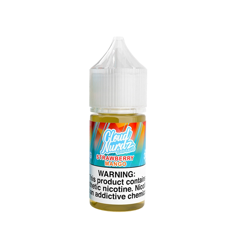 Cloud Nurdz Iced Strawberry Lemon 30mL salt nicotine e-liquid bottle