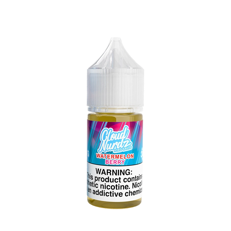 Cloud Nurdz Iced Watermelon Berry 30mL salt nicotine e-liquid bottle