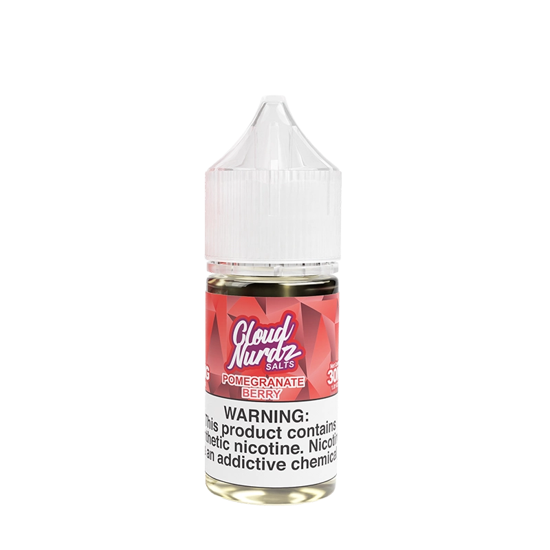 Cloud Nurdz Pomegranate Berry 30mL salt nicotine e-liquid bottle