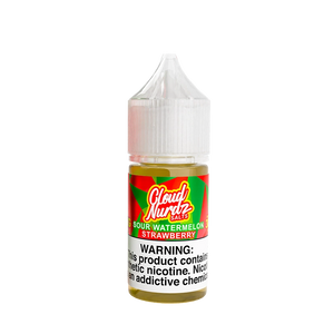 Cloud Nurdz Sour Watermelon Strawberry 30mL salt nicotine e-liquid bottle