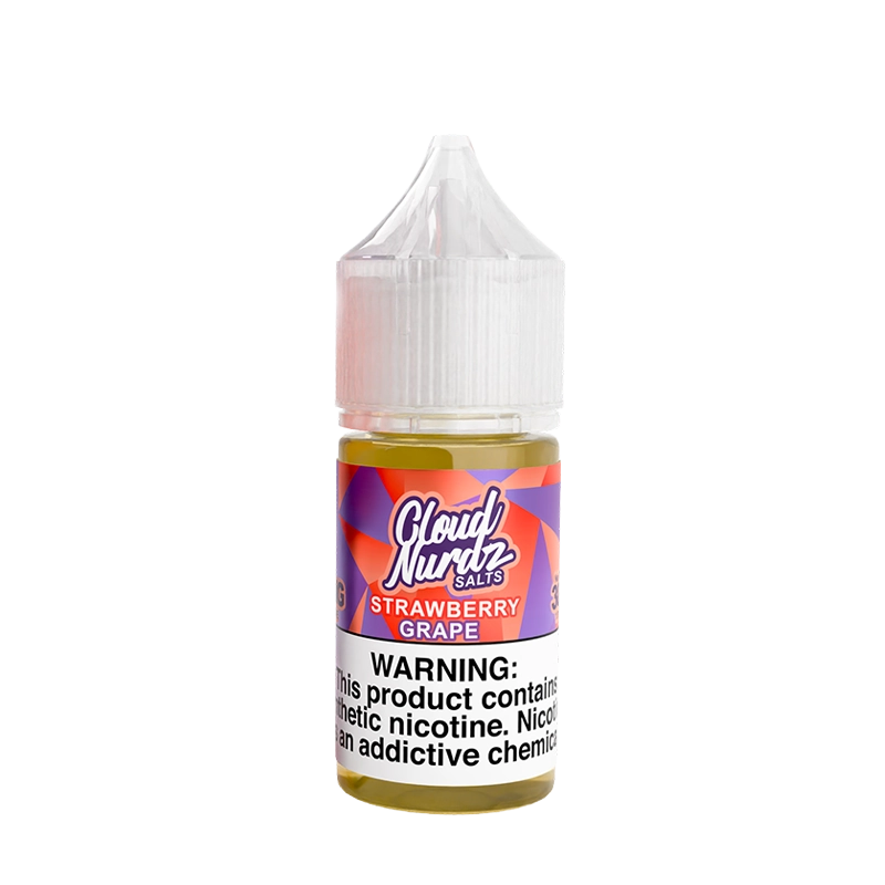 Cloud Nurdz Strawberry Grape 30mL salt nicotine e-liquid bottle