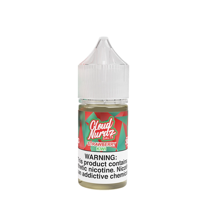 Cloud Nurdz Strawberry Kiwi 30mL salt nicotine e-liquid bottle