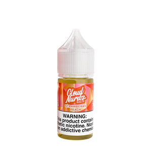 Cloud Nurdz Strawberry Peach 30mL salt nicotine e-liquid bottle