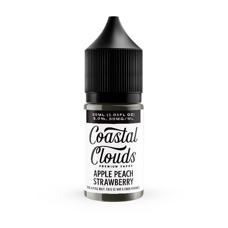 Coastal Clouds Salt - Apple Peach Strawberry 30mL - Vape Demand