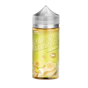 Custard Monster Banana 100mL e-liquid bottle
