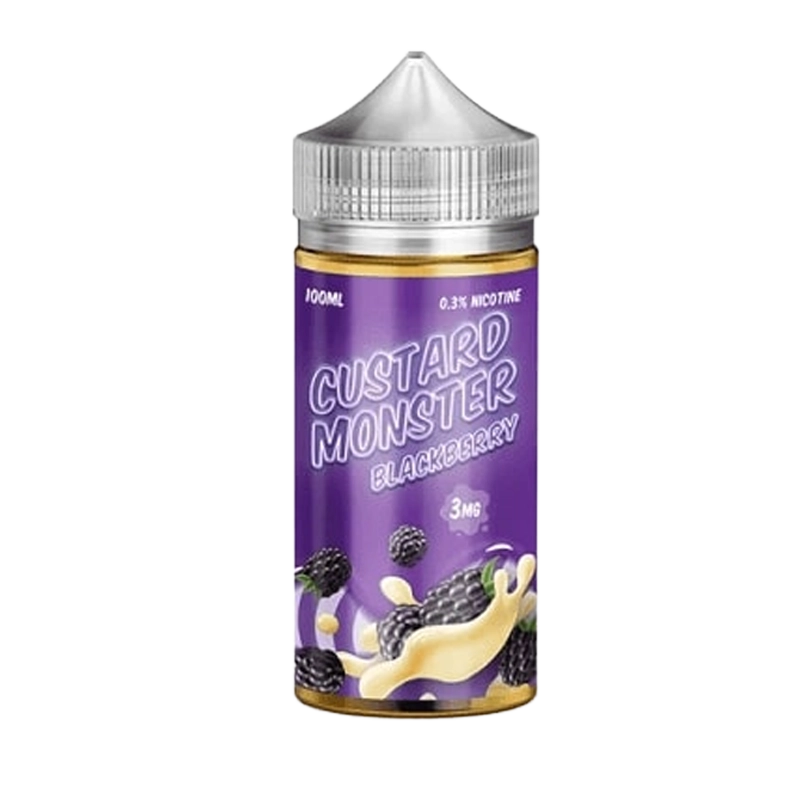 Custard Monster Blackberry 100mL e-liquid bottle