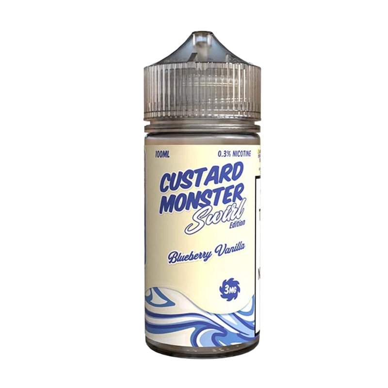 Custard Monster Blueberry Vanilla Swirl 100mL e-liquid bottle