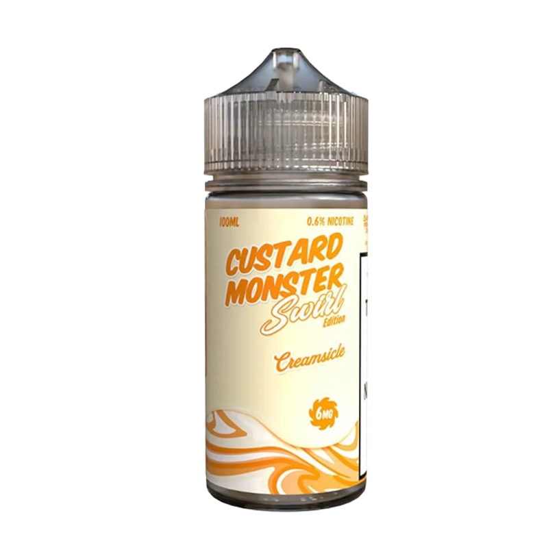 Custard Monster Creamsicle Swirl 100mL e-liquid bottle