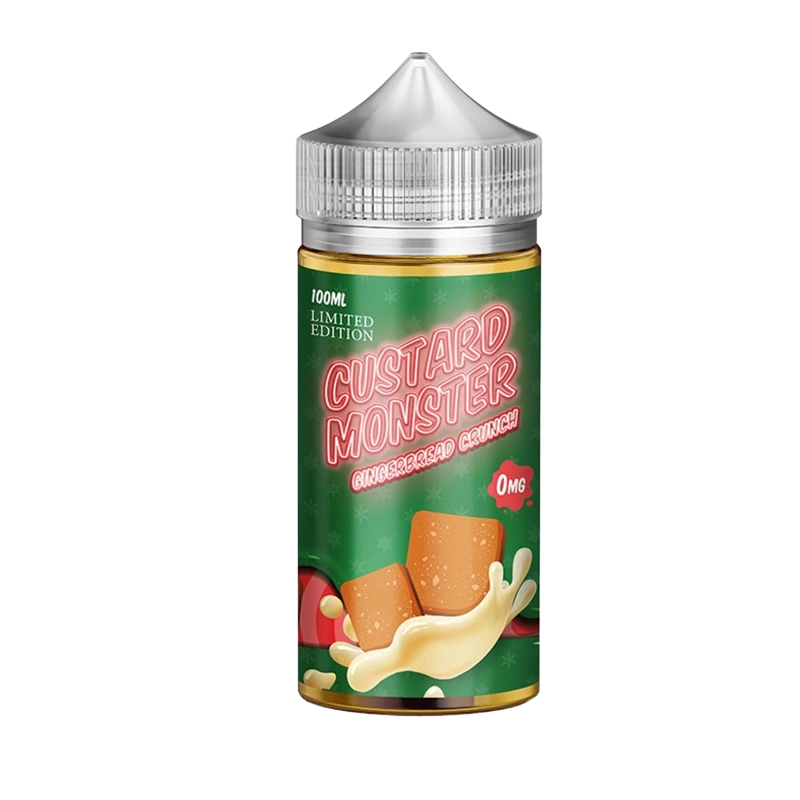 Custard Monster Gingerbread Crunch 100mL e-liquid bottle