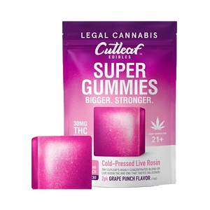 Cutleaf Super Gummies 30mg package