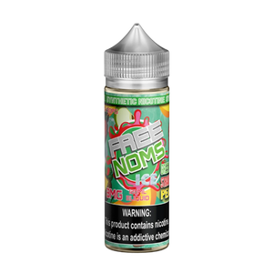 Free Noms TFN Green Apple Strawberry Peach Ice 120mL tobacco-free nicotine e-liquid bottle
