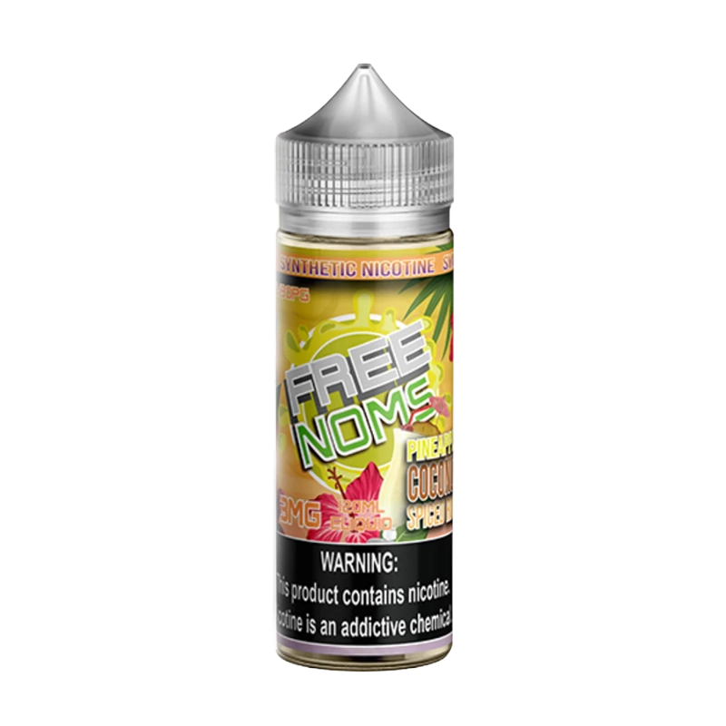 Free Noms TFN Pineapple Coconut Spiced Rum 120mL tobacco-free nicotine e-liquid bottle