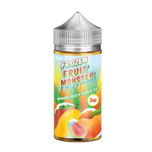 Frozen Fruit Monster Mango Peach Guava Ice 100mL e-liquid bottle
