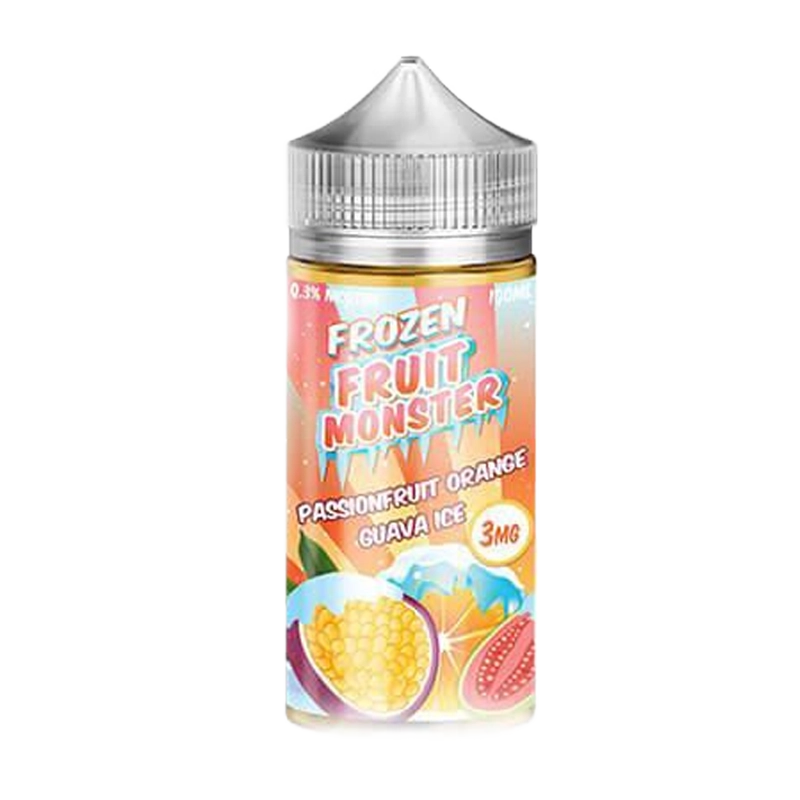Frozen Fruit Monster Passionfruit Orange Guava Ice 100mL e-liquid bottle