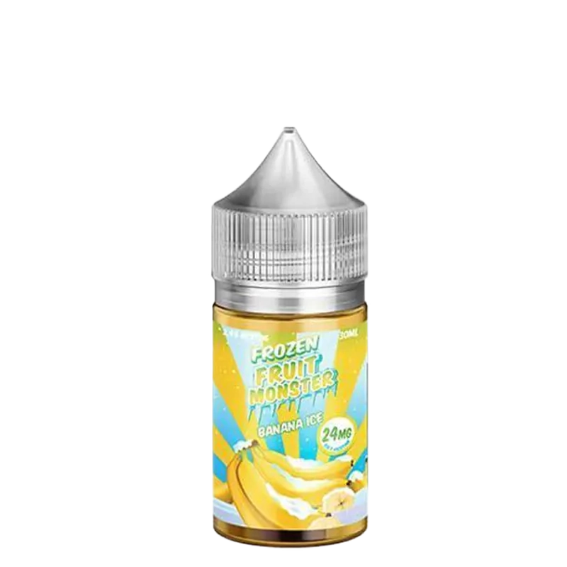 Frozen Fruit Monster Banana Ice 30mL salt nicotine e-liquid bottle