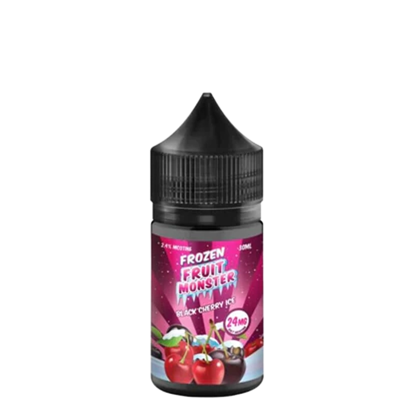 Frozen Fruit Monster Black Cherry Ice 30mL salt nicotine e-liquid bottle