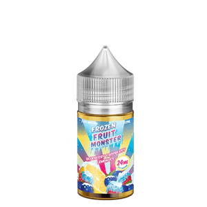 Frozen Fruit Monster Blueberry Raspberry Lemon Ice 30mL salt nicotine e-liquid bottle