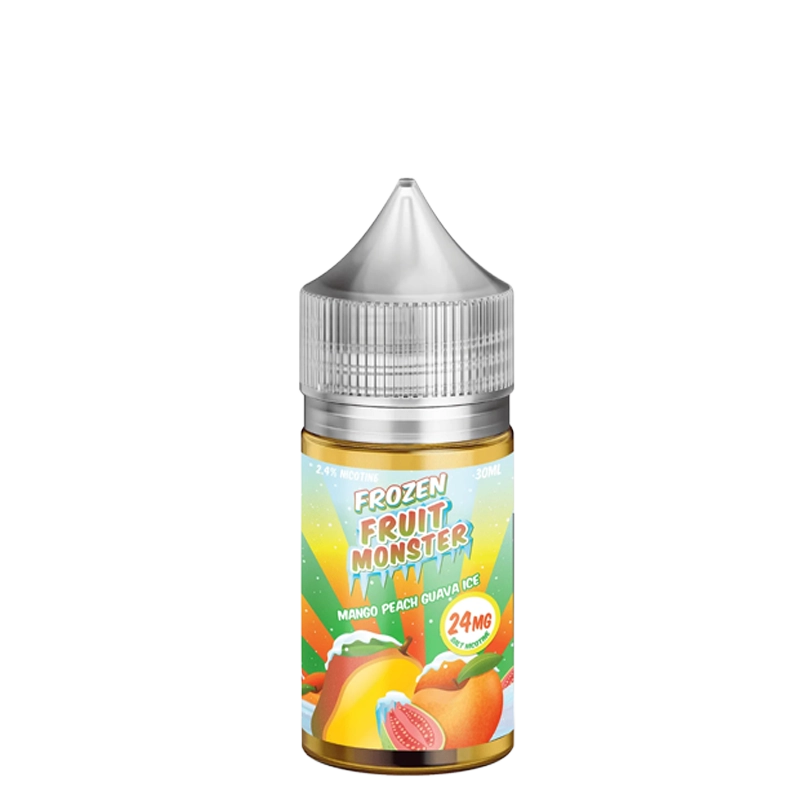 Frozen Fruit Monster Mango Peach Guava Ice 30mL salt nicotine e-liquid bottle