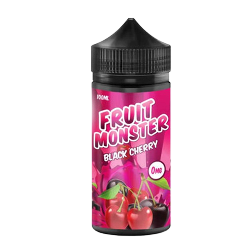 Fruit Monster Black Cherry 100mL e-liquid bottle