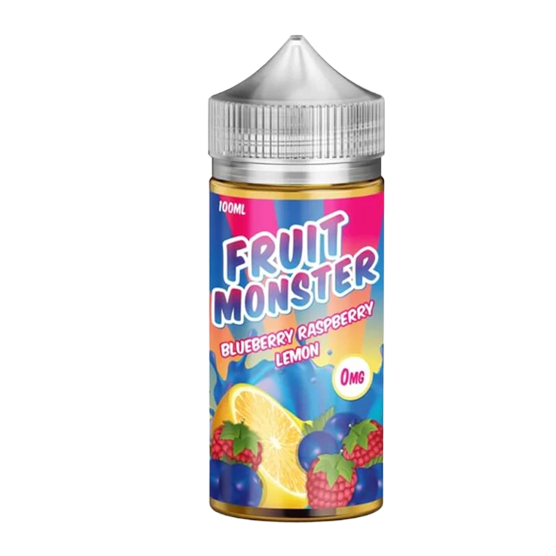 Fruit Monster Blueberry Raspberry Lemon 100mL e-liquid bottle