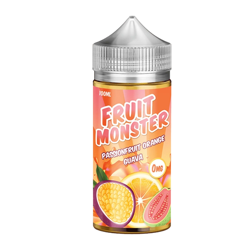 Fruit Monster Passionfruit Orange Guava 100mL e-liquid bottle