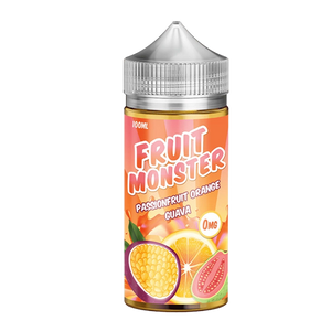 Fruit Monster Passionfruit Orange Guava 100mL e-liquid bottle