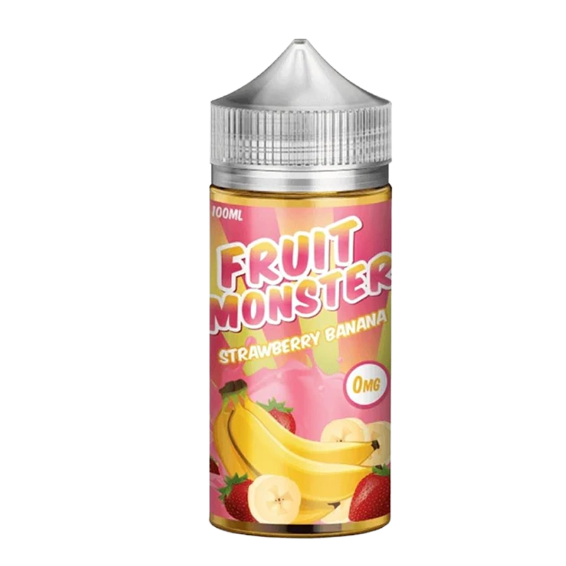 Fruit Monster Strawberry Banana 100mL e-liquid bottle