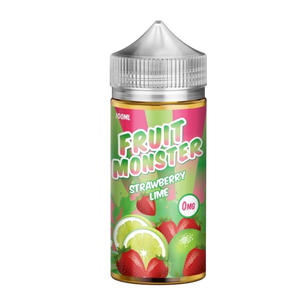 Fruit Monster Strawberry Lime 100mL e-liquid bottle