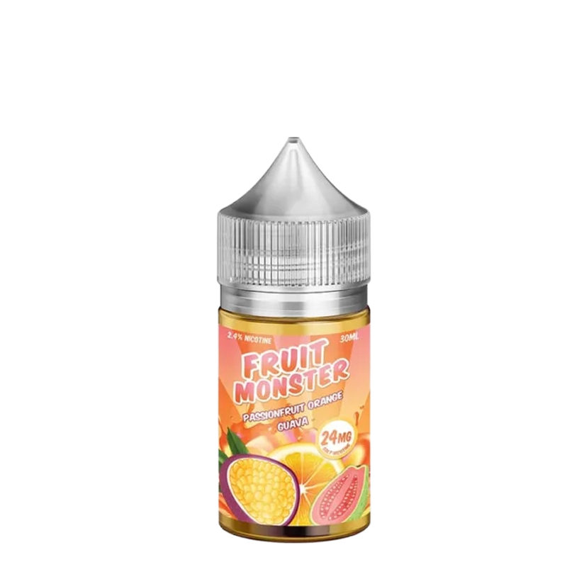 Fruit Monster Passionfruit Orange Guava 30mL salt nicotine e-liquid bottle