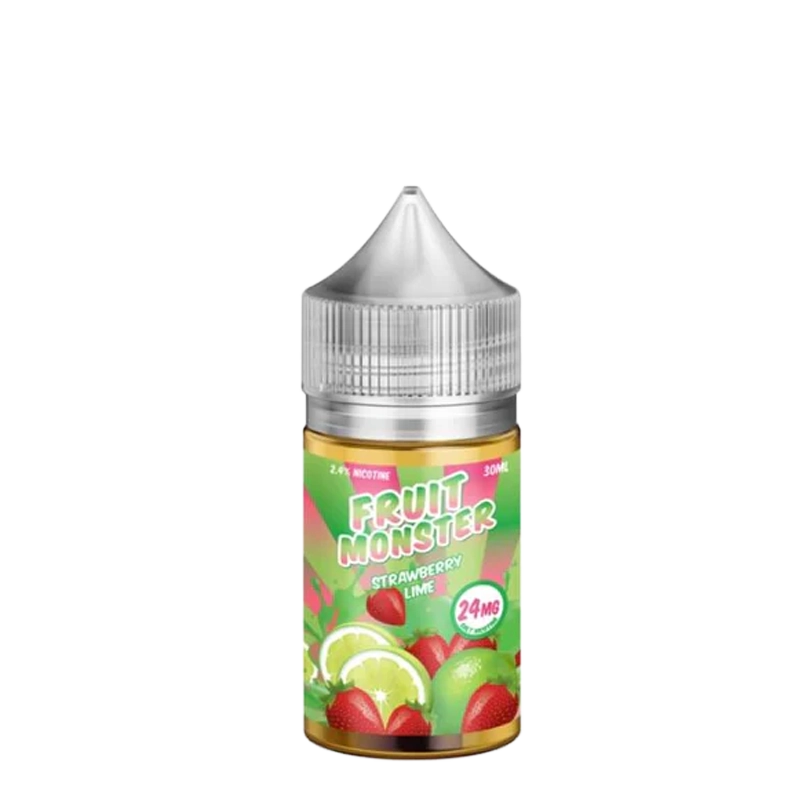 Fruit Monster Strawberry Lime 30mL salt nicotine e-liquid bottle