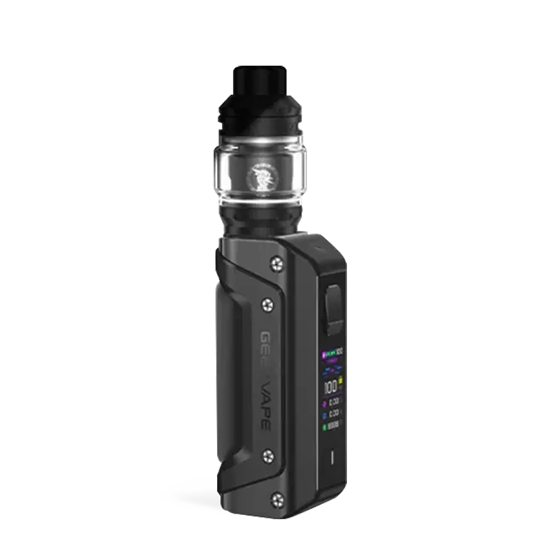 The GeekVape Aegis Solo 3 Starter Kit showing the rugged mod, Z Nano 3 tank, and USB-C port, isolated on a neutral background.