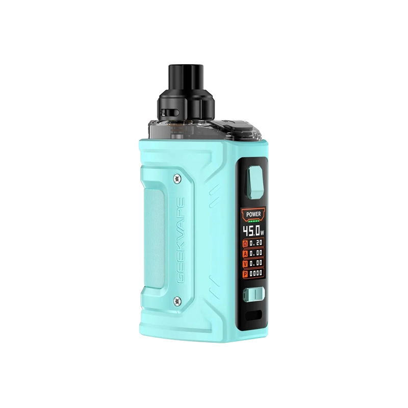 The GeekVape H45 Aegis Hero 2 Classic Pod System Kit, showcasing its durable chassis, pod, and adjustable airflow ring.