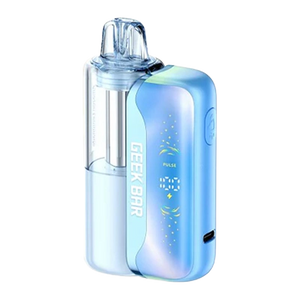 Geek Bar Mate 60000 Puff Disposable Kit - two transparent devices packaged together with digital displays and adjustable power modes.