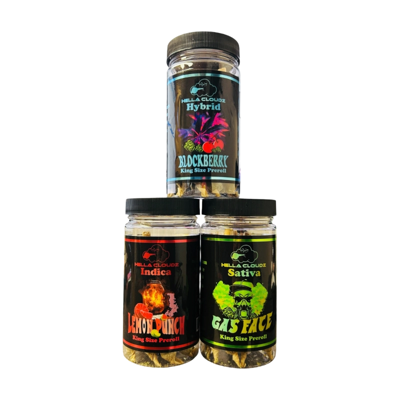 Hella Cloudz THCA Pre-Rolls 1.4G package