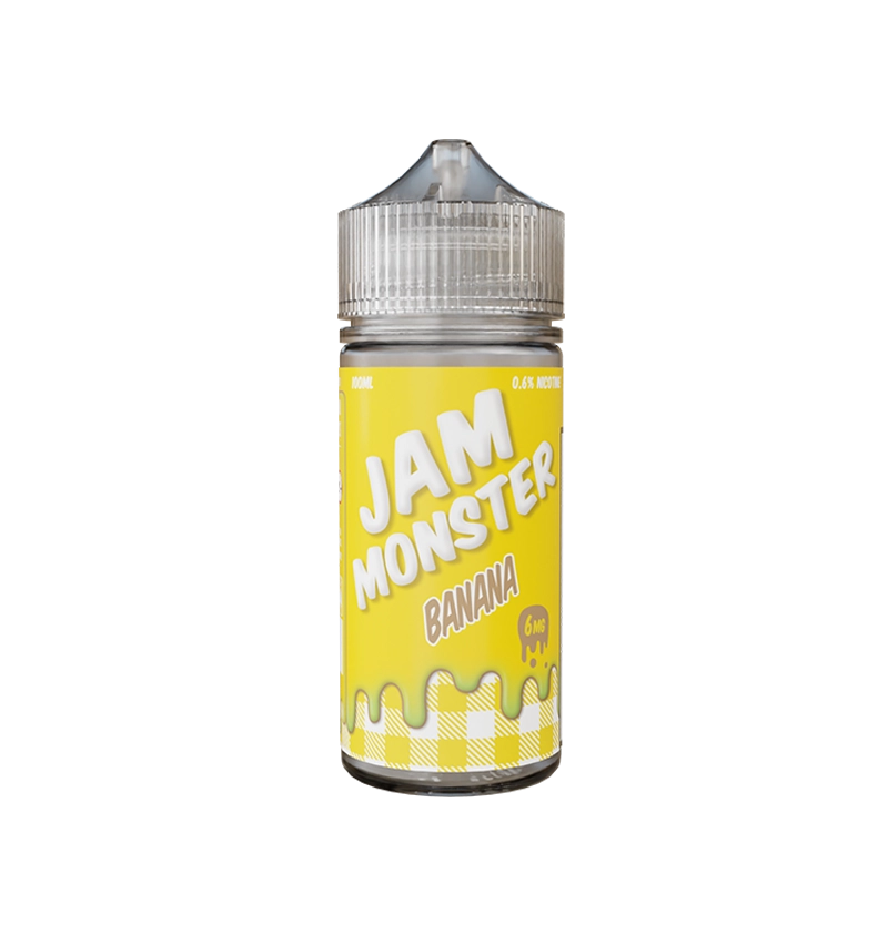 Jam Monster Banana 100mL vape juice bottle