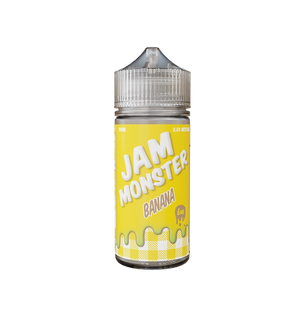 Jam Monster Banana 100mL vape juice bottle