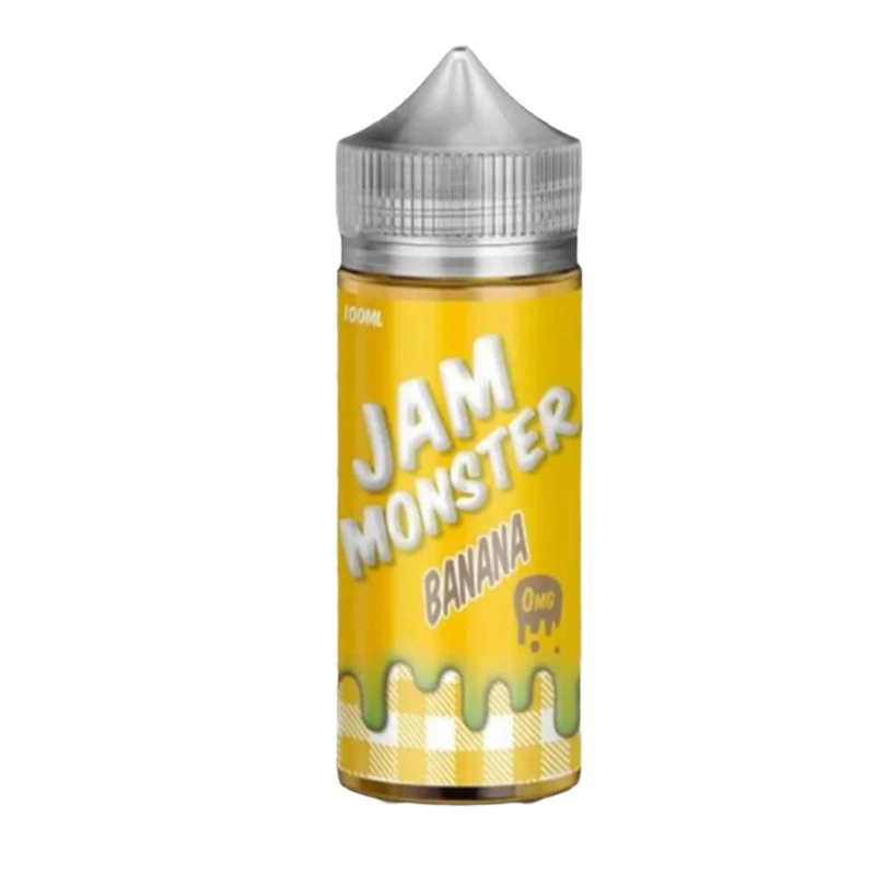 Jam Monster Banana 100mL e-liquid bottle