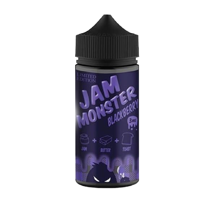 Jam Monster Blackberry Limited Edition 100mL e-liquid bottle