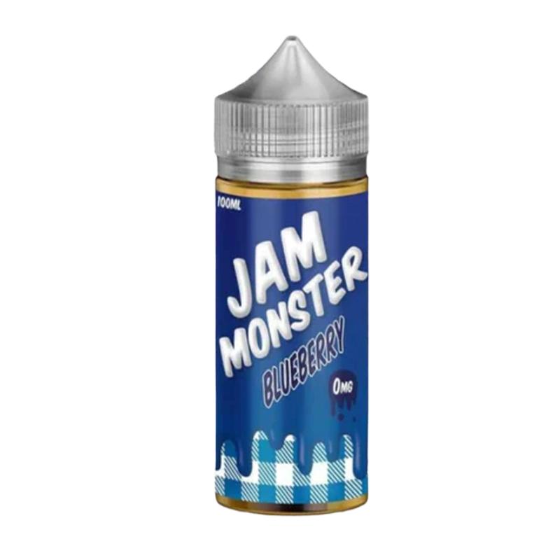Jam Monster Blueberry 100mL e-liquid bottle
