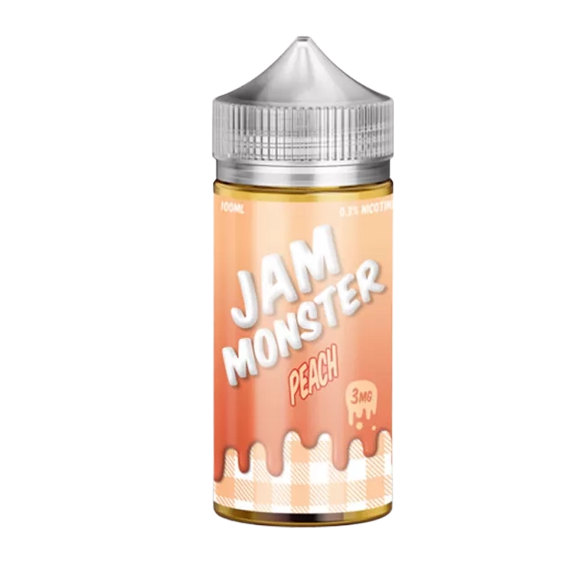 Jam Monster Peach 100mL e-liquid bottle