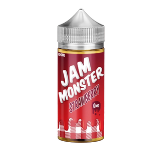 Jam Monster Strawberry 100mL e-liquid bottle
