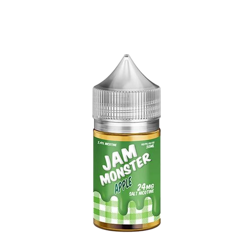 Jam Monster Apple 30mL salt nicotine e-liquid bottle