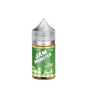 Jam Monster Apple 30mL salt nicotine e-liquid bottle